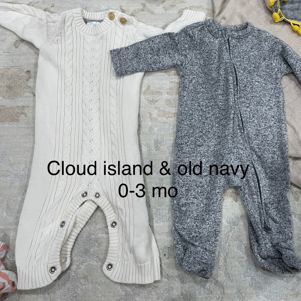 Bundle sweater onesie old navy cloud island